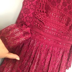 ASOS DESIGN Premium Lace Skater Dress